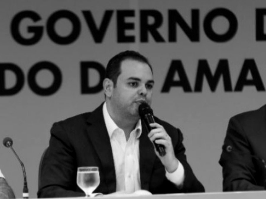 Roberto Cidade em coletiva do Governo do Amazonas